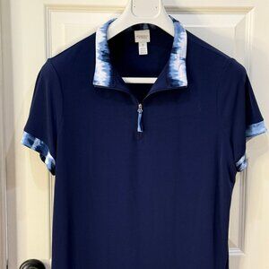 Chico's Knit Top - Blue Tie-Dye size 3 (US 16)